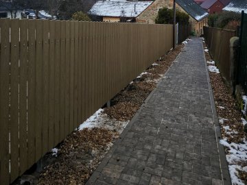 Realizace – plotovky Pilwood-Sand a 3D plotové panely | Jičín