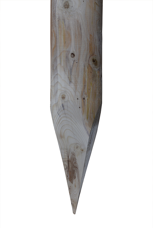 Dřevěný kůl 250 cm, průměr 10 cm - bez impregnace PLOTY Sklad5 0