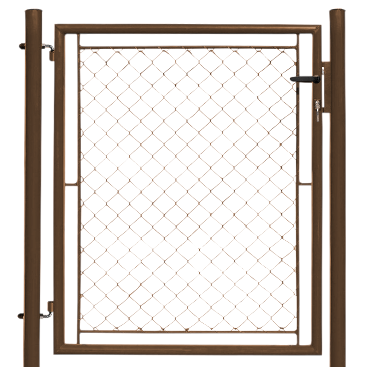 Branka zahradní WIDE, výška 175 x 120 cm FAB hnědá, s výplní klasického pletiva PLOTY Sklad5 38480 535