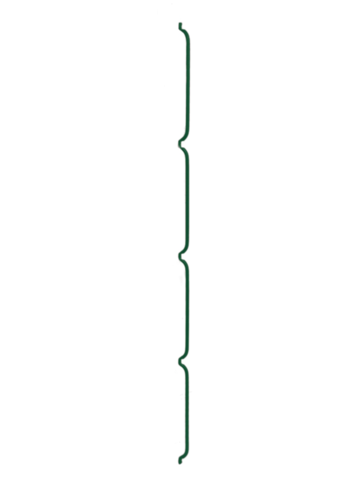 Konzole na zeď LIGHT - 100 cm, 8 mm, zelená PLOTY Sklad5 6558 50 8595068416631
