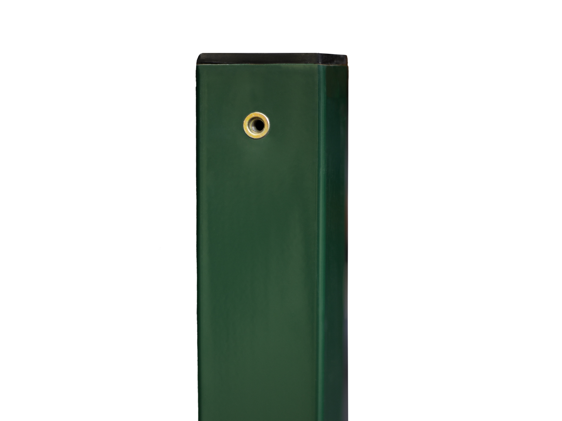 Plotový sloupek jeklový/hranatý - 60x60mm, výška 150 cm, síla stěny 1,5 mm, zelený