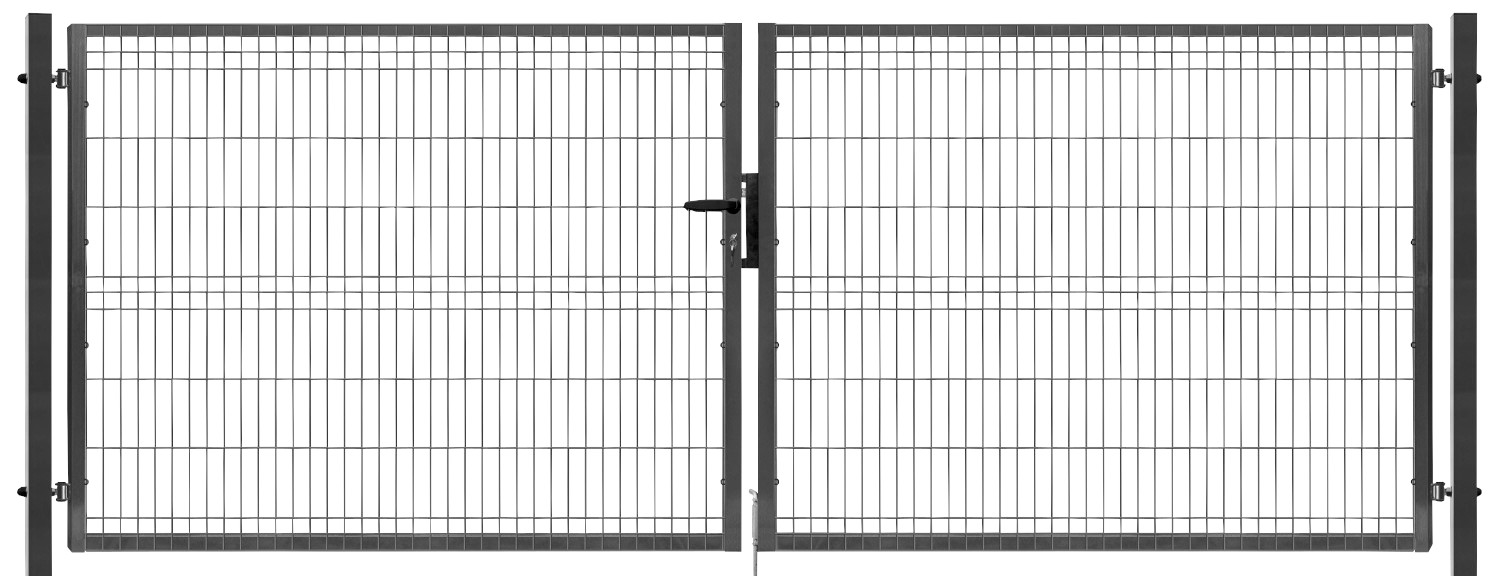 Brána výplň svařovaný panel 3D, výška 205x400 cm FAB antracit PLOTY Sklad5 0
