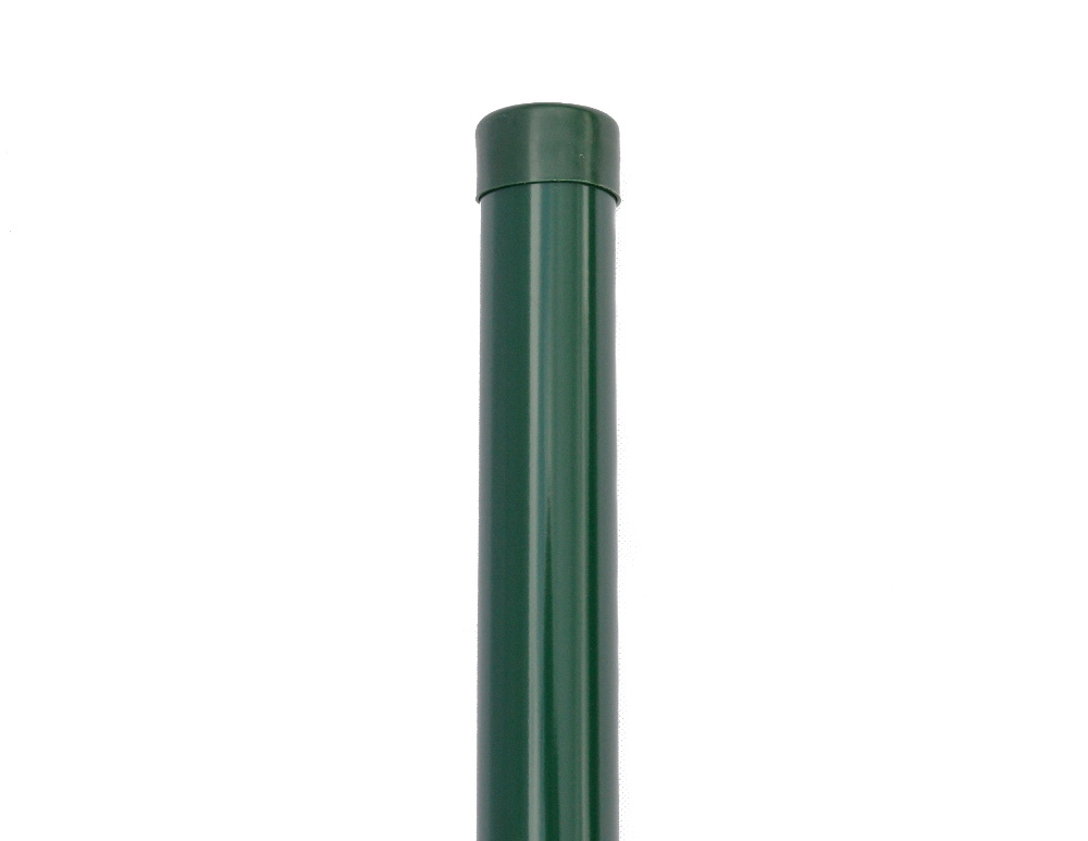 Plotový sloupek STRONG zelený – výška 200 cm, průměr 48 mm, stěna 2,0 mm