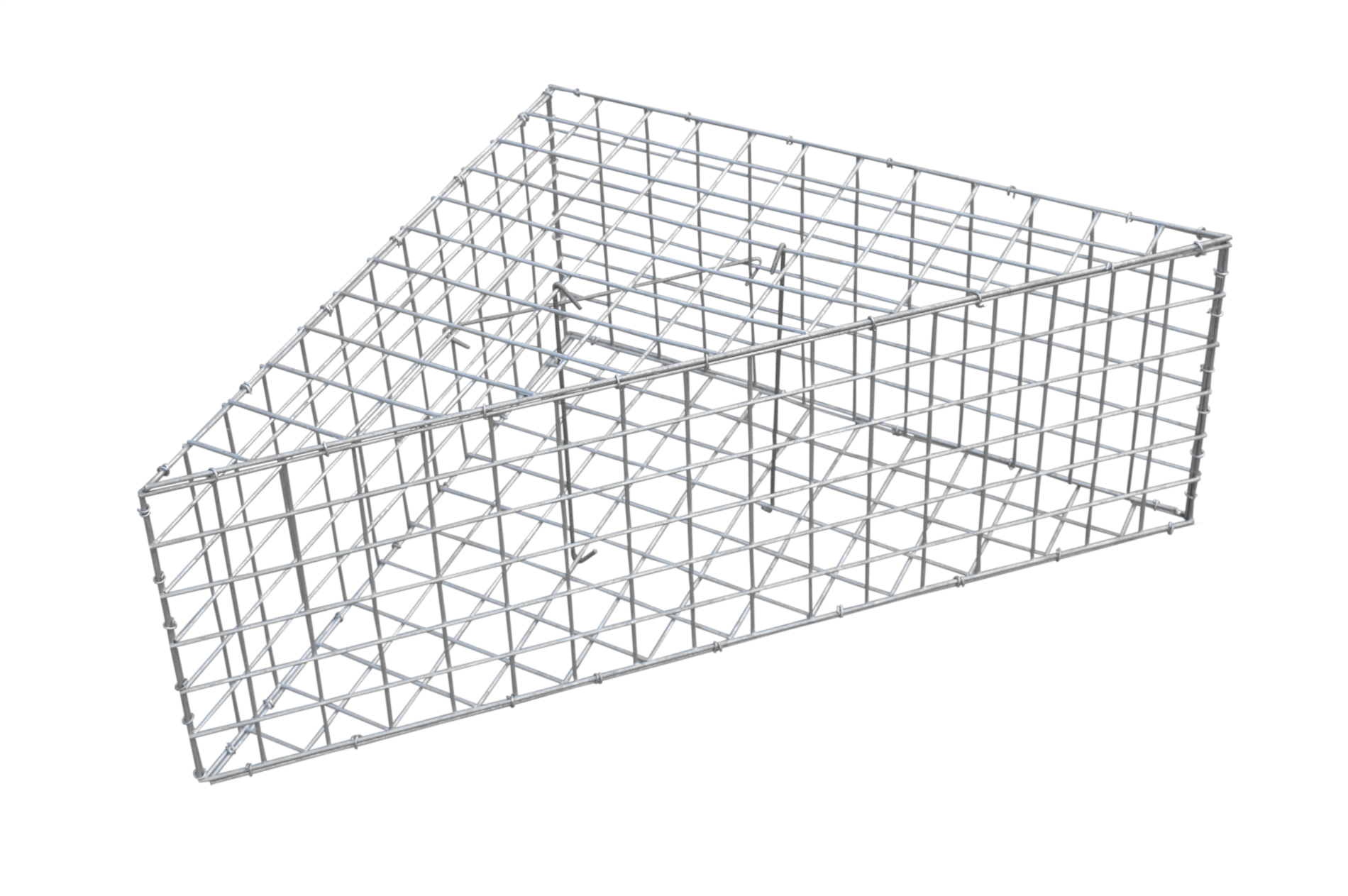 Gabionový trojúhelník 60x84,8x30 cm, oko 5x5 cm PLOTY Sklad5 486 50 8595068406410