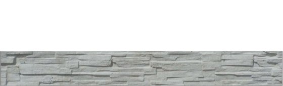 Betonová deska plotová sokl, jednostranná – 200 x 25 cm, štípaný kámen