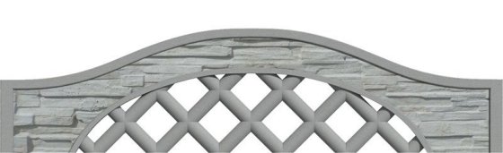 Betonová deska plotová mřížka, jednostranná – 200 x 50 cm, štípaný kámen PLOTY Sklad5 0