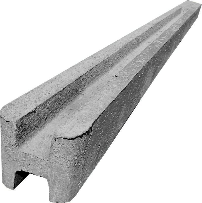 Betonový sloupek na plot 175 cm průběžný hladký PLOTY Sklad5 0