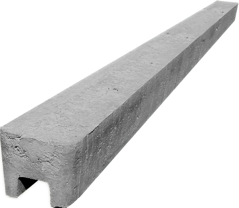 Betonový sloupek na plot 100 cm koncový hladký PLOTY Sklad5 10128 50