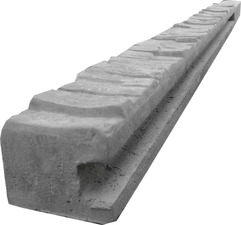 Betonový sloupek na plot 150 cm koncový jednostranně vzorovaný Orientace betonového sloupku: Pravý sloupek | bráno z pohledu na stranu se vzorem… PLOTY Sklad5 10137-P 50
