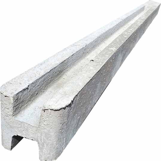Výprodej (2. jakost) – Betonový sloupek na plot 150 cm průběžný hladký PLOTY Sklad5 0
