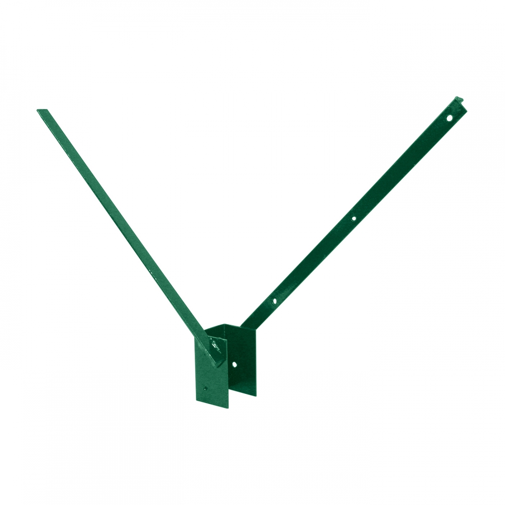 Bavolet Zn + PVC 60 x 60 mm, tvar "V", zelený PLOTY Sklad5 800270 50 8595068448618