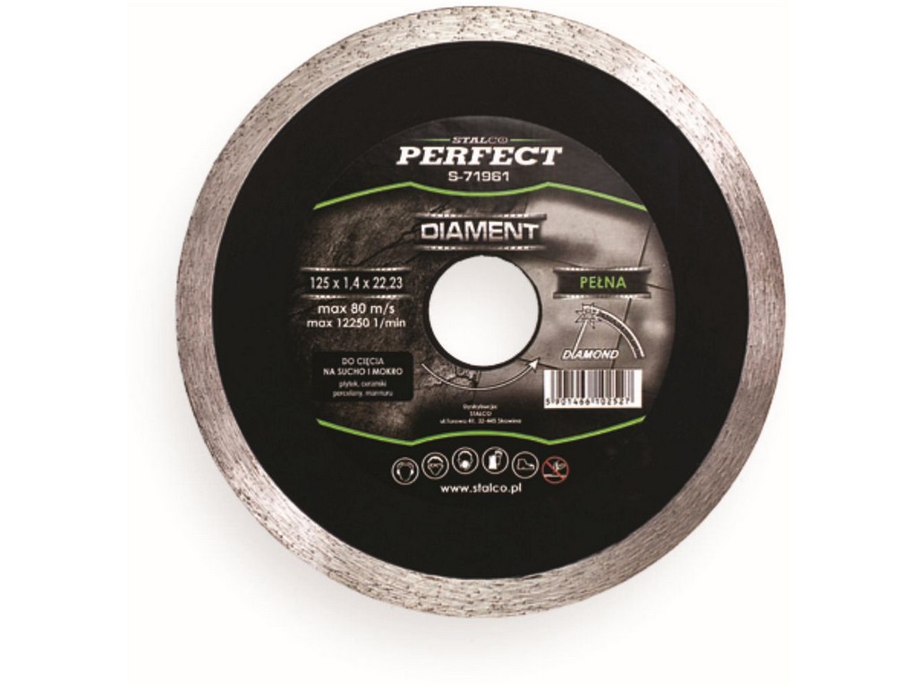 Kotouč diamantový 125mm celoobvodový STALCO PLOTY Sklad5 0 5901466102527