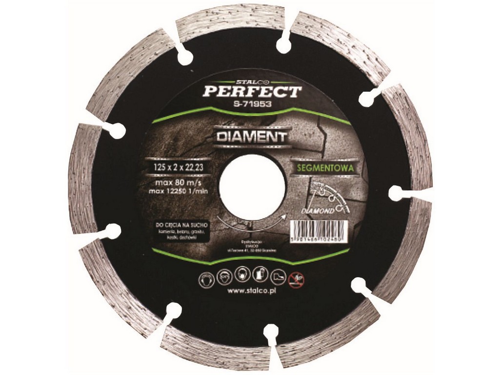 Kotouč diamantový 115mm segmentový STALCO PLOTY Sklad5 0 5901466102473