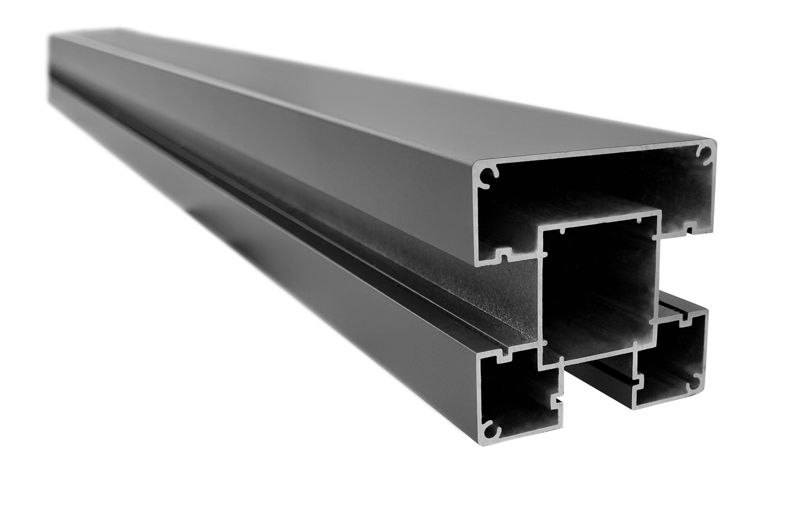 Plotový sloupek Alupass, 184 cm, průměr 70 mm, antracit PLOTY Sklad5 9920 57 8595068454398