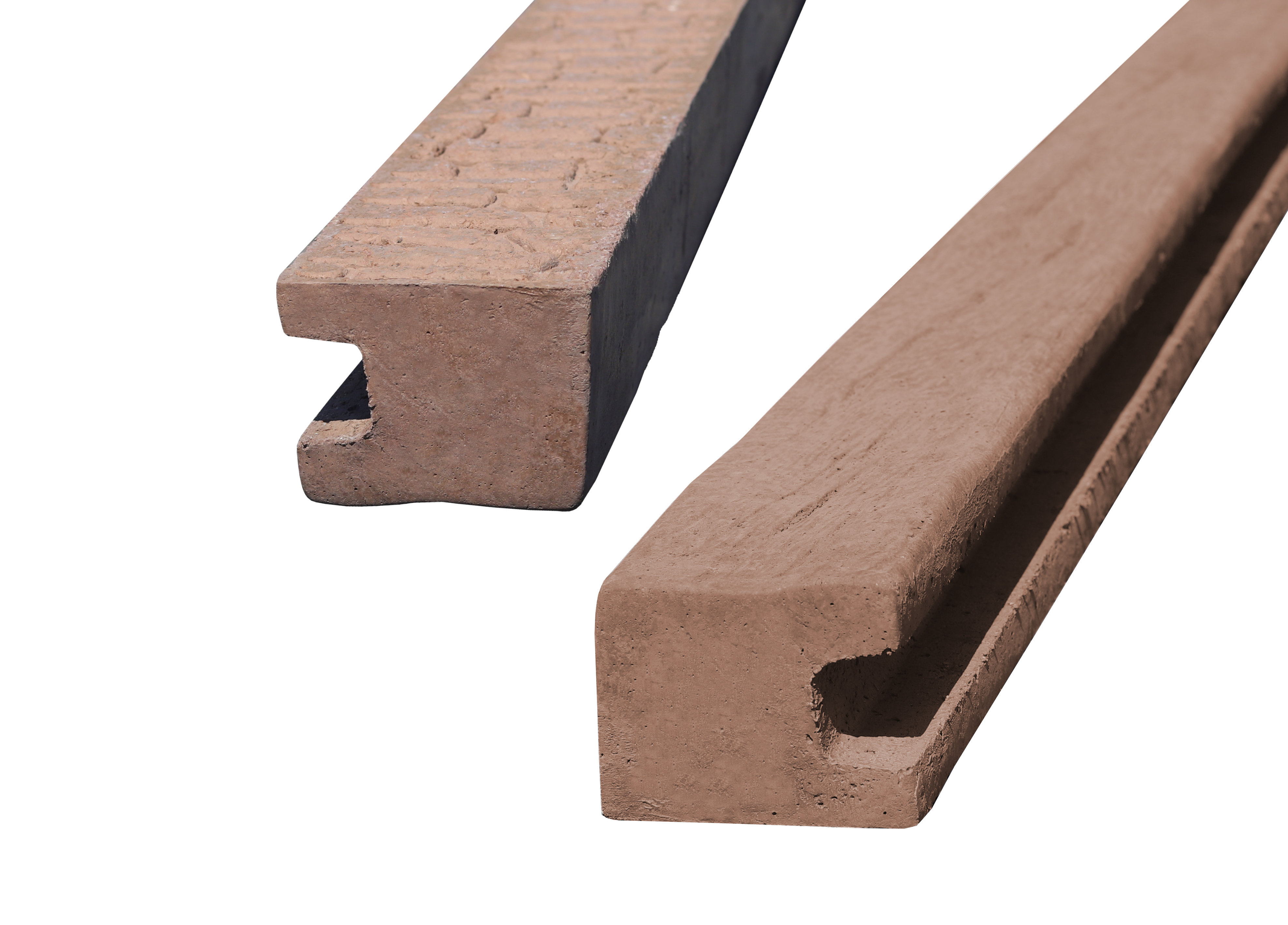 Betonový sloupek na plot 200 cm koncový oboustranně vzorovaný - hnědé (dřevo) Orientace betonového sloupku: Levý sloupek | bráno z pohledu na stranu… PLOTY Sklad5 10545-L 521