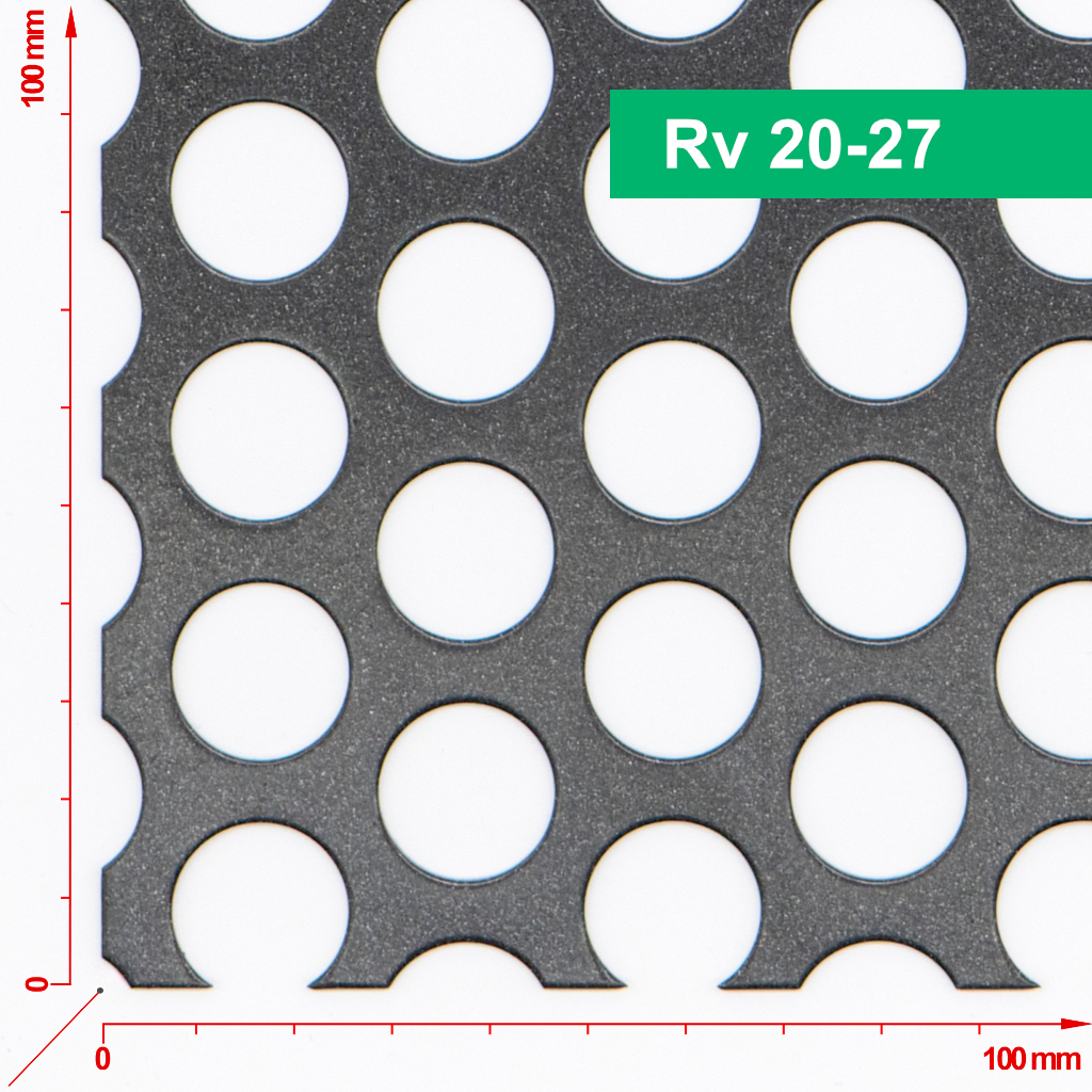 Branka výplň děrovaný plech, výška 100x100 cm FAB, pozink Typ děrovaného plechu: Rv 20-27 PLOTY Sklad5 101027 535