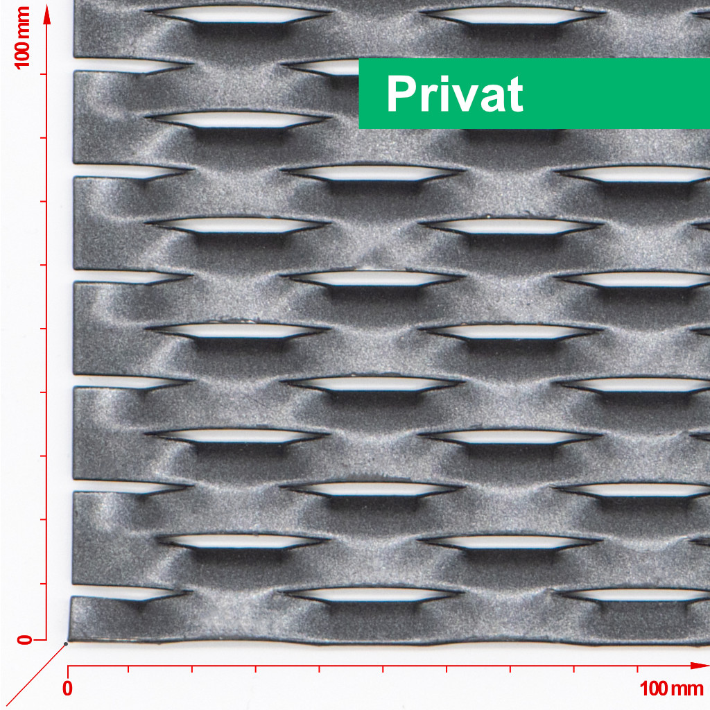 Brána výplň tahokov, výška 100x350 cm FAB, pozink Typ tahokovu: Privat