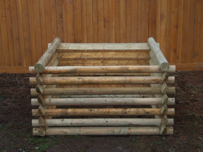 Kompostér dřevěný 100 x 100 cm, výšky 75 cm