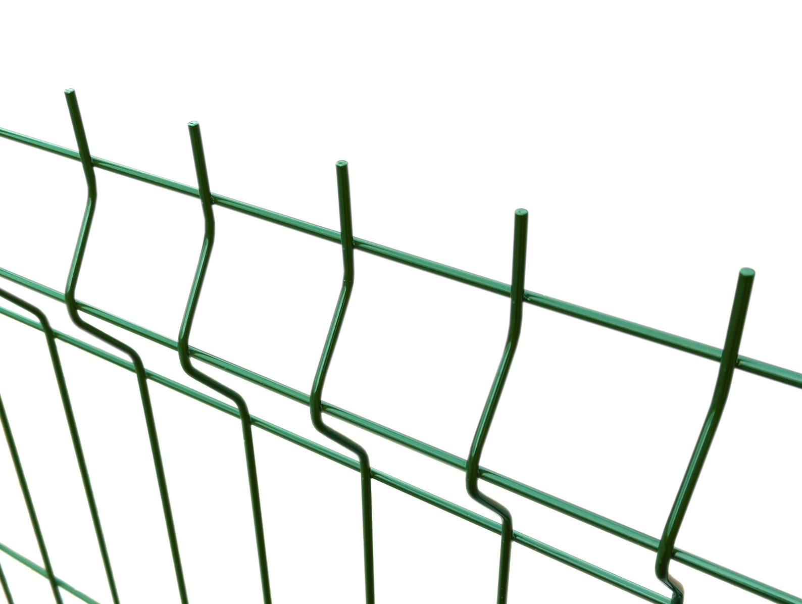 Plotový panel 3D s prolisem - výška 178 cm, drát 4 mm, PVC zelený PLOTY Sklad5 81974 50