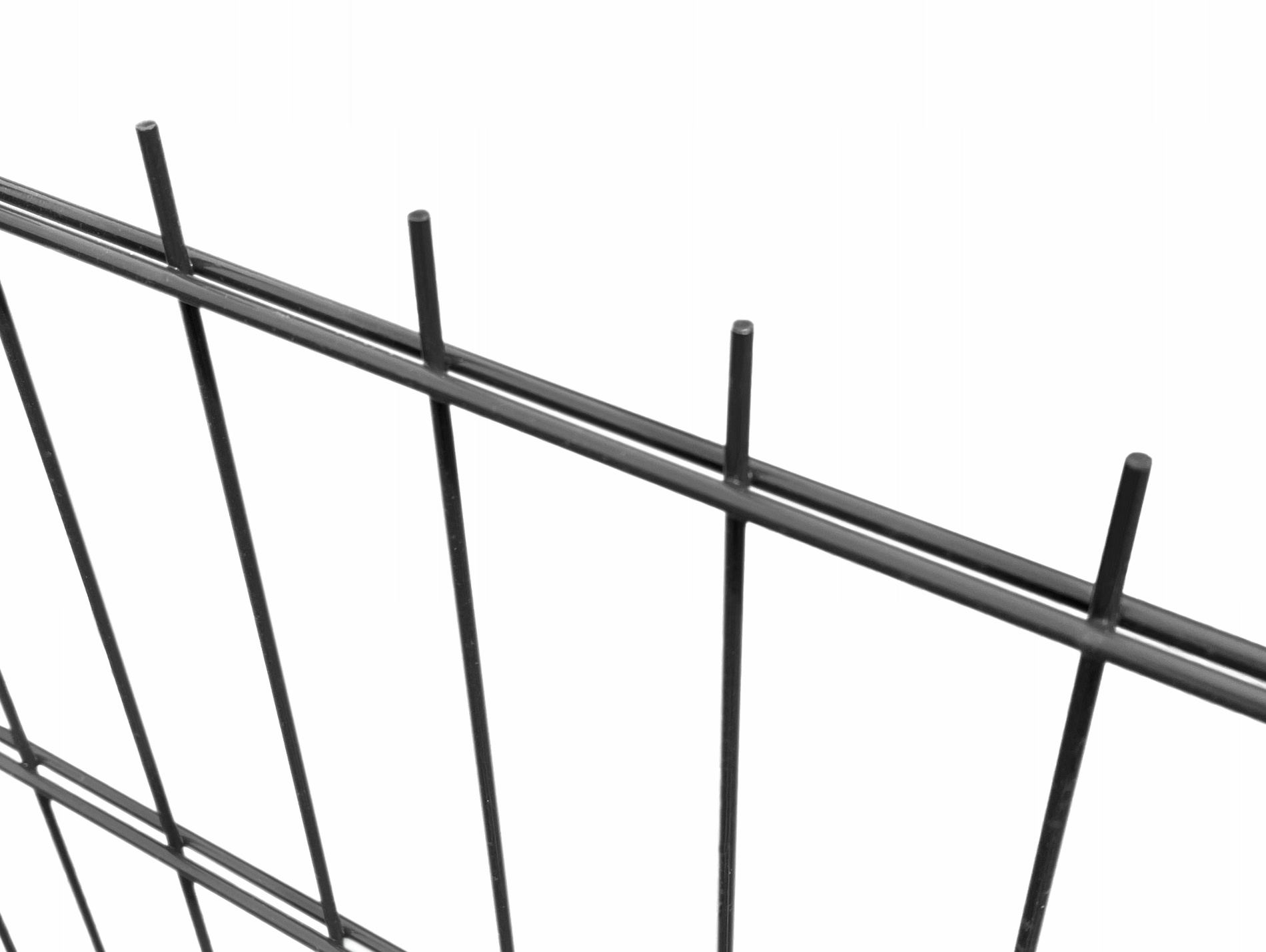 Plotový panel 2D - výška 143 cm, drát 5/4/5 mm, PVC antracit PLOTY Sklad5 0