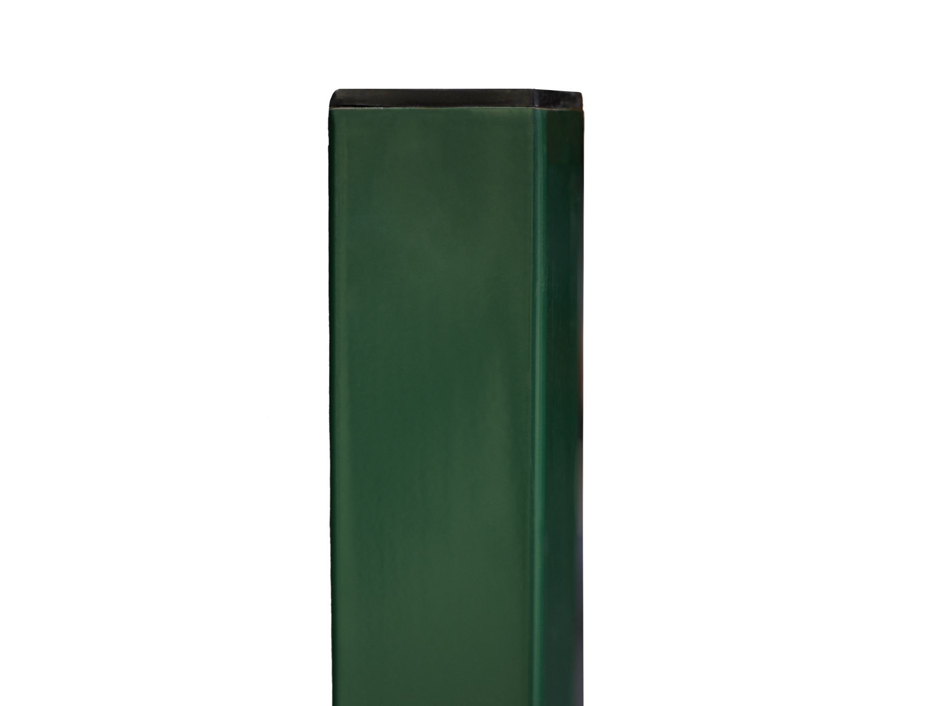 Plotový sloupek jeklový/hranatý - 60x60mm, výška 220 cm, síla stěny 1,5 mm, zelený PLOTY Sklad5 330220 50