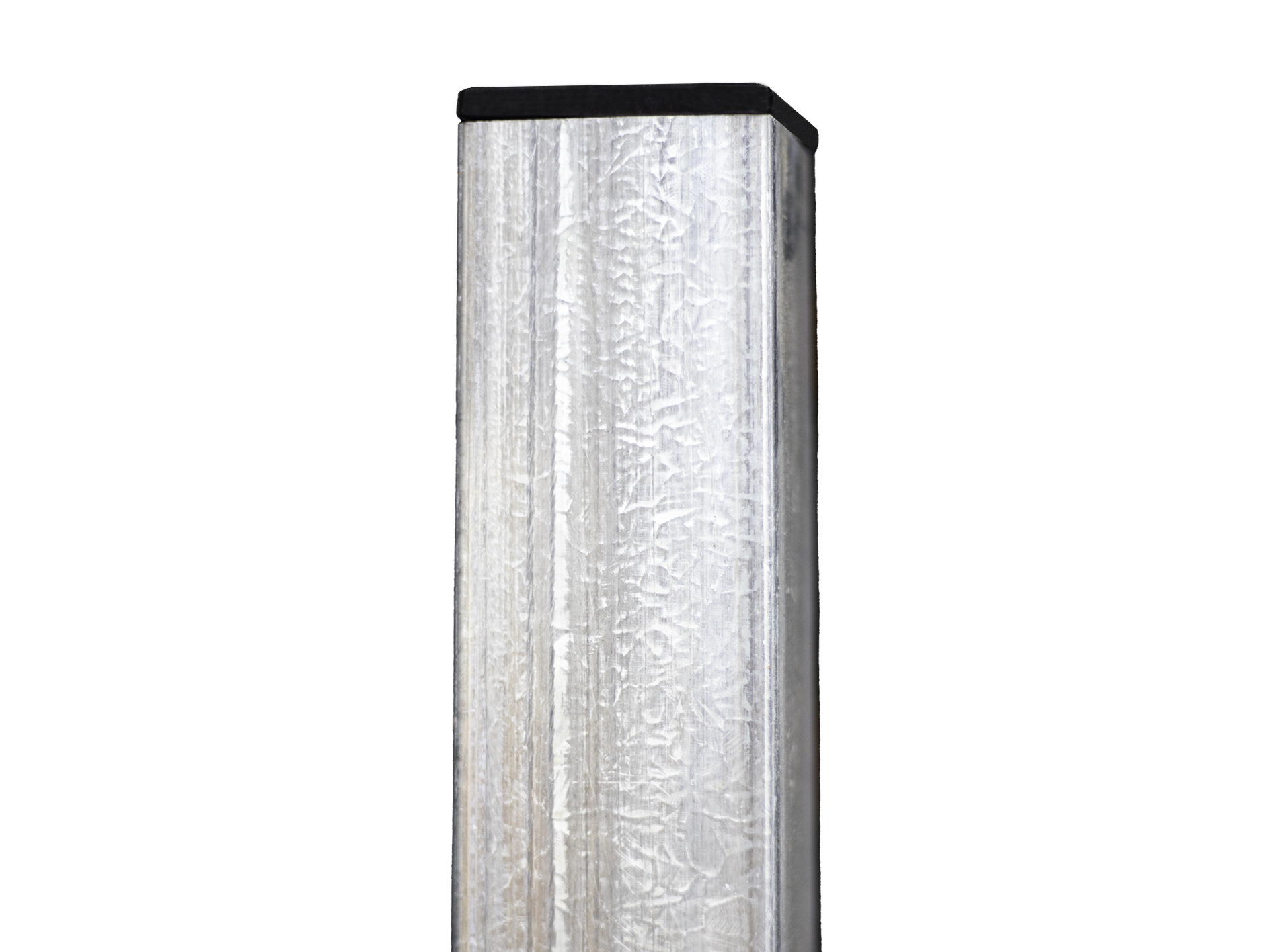 Plotový sloupek jeklový/hranatý - 60x60mm, výška 220 cm, síla stěny 1,5 mm, Zn PLOTY Sklad5 340220 57