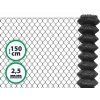 Pletivo poplastované výška 150 cm bez ND (2,5 mm; 55x55 mm; PVC; antracit)