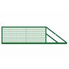 Brána vjezdová posuvná – výplň 2D panel, FAB, výška 125 cm, šířka 400 cm, zelená
