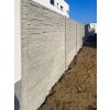 Betonový sloupek na plot 200 cm koncový oboustranně vzorovaný