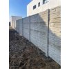 Betonový sloupek na plot 200 cm koncový oboustranně vzorovaný