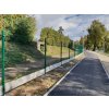 3D plotové dílce zelené barvy, podhrabové betonové desky