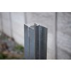 Kovový sloupek pro betonový plot 150 cm, průběžný, Zn