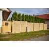 Realizace – betonový plot a brána z WPC plotovek | Třemošná
