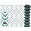 Čtyřhranné klasické pletivo na plot – PVC zelené bez ND 160 cm 2,5 mm
