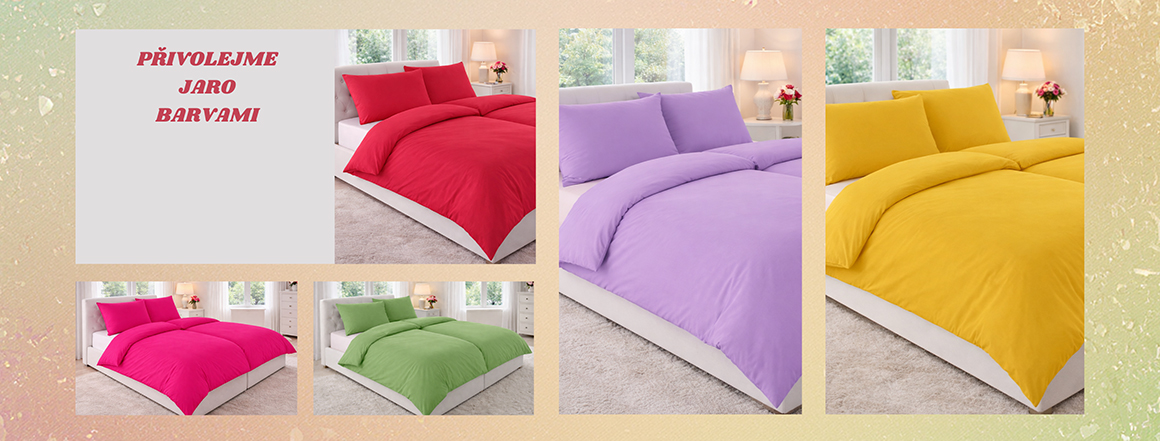 Bavlněné povlečení v jarních barvách