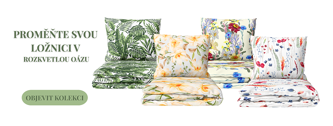Květinové povlečení, které oživí každou ložnici