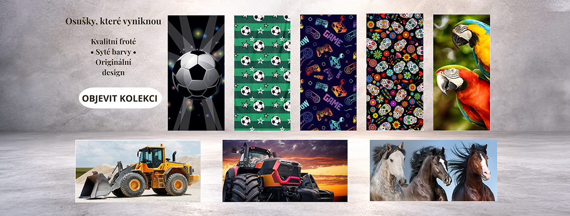 Velký výběr osušek