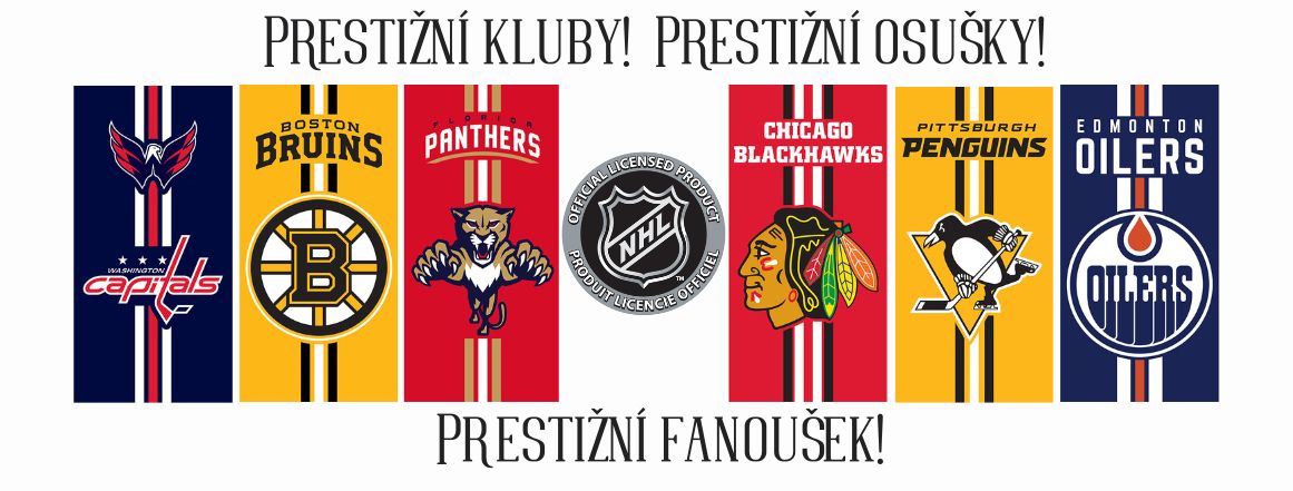 Exkluzivní NHL klubové osušky na eshopu levne-povleceni.cz