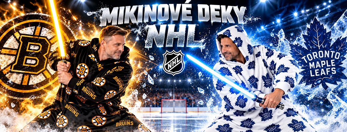 Mikinové deky NHL pro vaše pohodlí