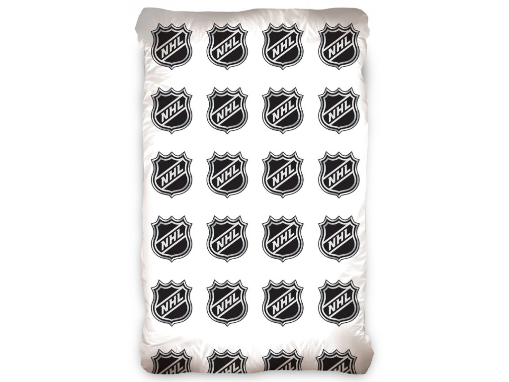 Prostěradlo NHL Logo White - Levné-povlečení.cz