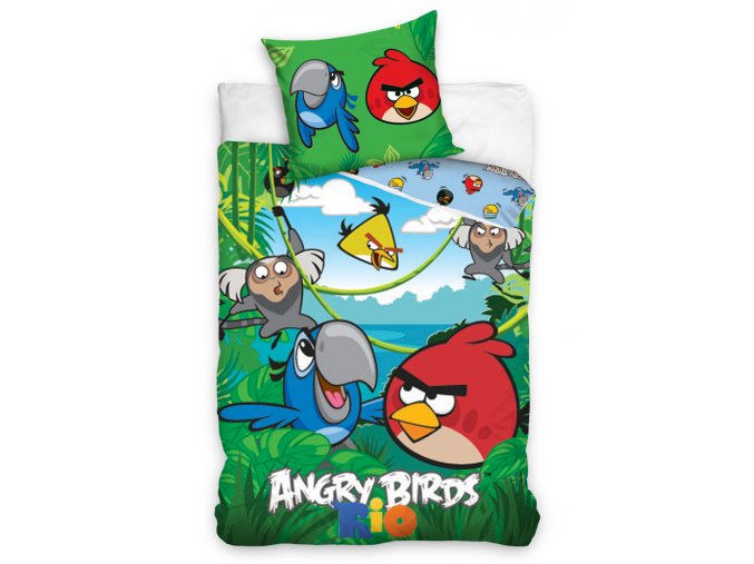 Dětské povlečení Angry Birds Jungle