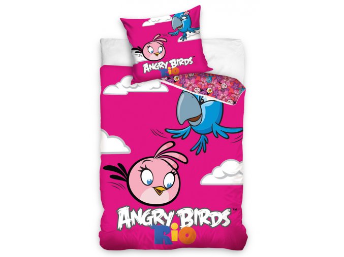 Dětské povlečení Angry Birds Pink Bird