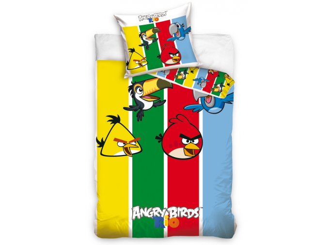 Dětské povlečení Angry Birds Stripes