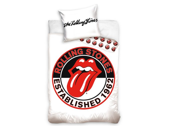 Bavlněné povlečení Rolling Stones White