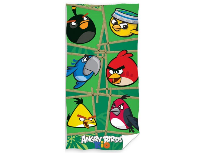 Dětská osuška Angry Birds Green