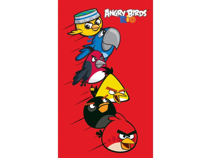 Dětský ručník Angry Birds Red - 30x50 cm