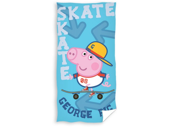 Dětská osuška Prasátko Pepa - George Skateman