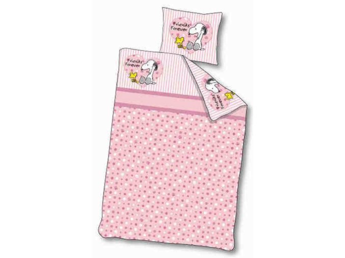 22516 povleceni do postylky snoopy pink