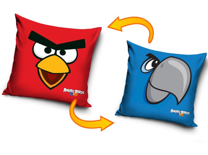 Povlak na polštářek Angry Birds Červeno-Modrý