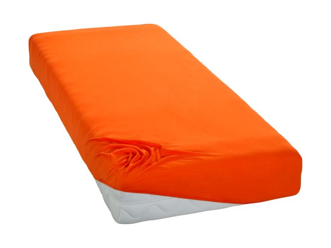 Jersey prostěradlo Oranžové BedTex